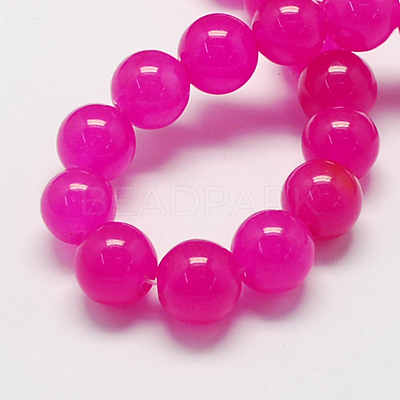 Natural Jade Bead Strands G-R165-8mm-11-1