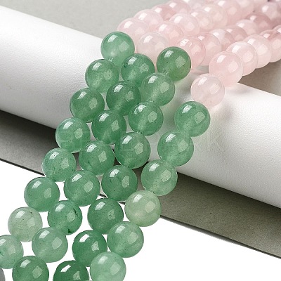 Natural Flower Amazonite & Amethyst & Flower Amazonite & Green Aventurine & Blue Aventurine Beads Strands G-B095-A01-04-1