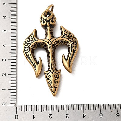 304 Stainless Steel Big Pendants STAS-D091-01AG-1