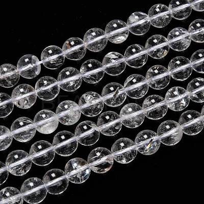 Natural Quartz Crystal Beads Strands G-H236-05B-10mm-1