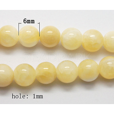 Natural Yellow Jade Beads X-G-Q276-1-1