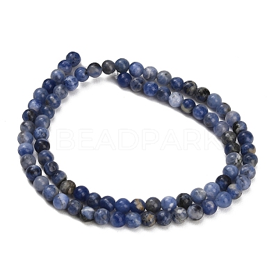 Natural South Africa Sodalite Beads Strands G-S259-35-4mm-1