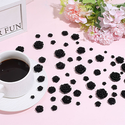 70Pcs 7 Styles Plastic Cabochons KY-DR0001-03B-1