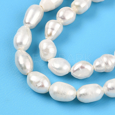 Natural Cultured Freshwater Pearl Beads Strands PEAR-N012-04W-01-1