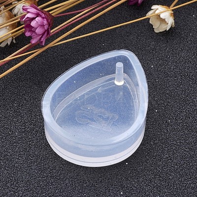 Teardrop Shape DIY Silicone Pendant Molds AJEW-P038-03-1