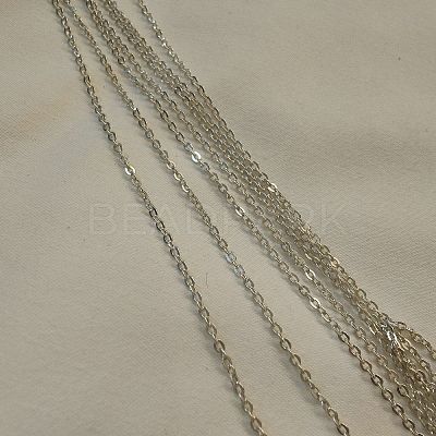 925 Sterling Silver Flat Cable Chains STER-F052-04S-03-1