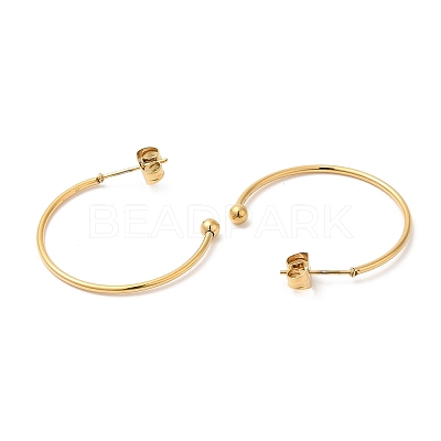 304 Stainless Steel Stud Earring X-EJEW-H134-02B-G-1