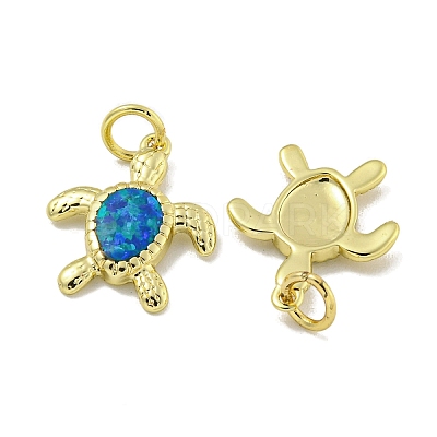 Synthetic Opal Pendants KK-E114-03G-1