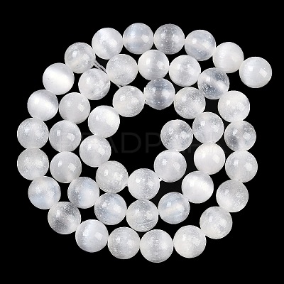 Natural Selenite Beads Strands G-G167-A01-01-1