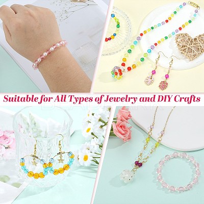 1280Pcs 32 Colors Transparent Acrylic Beads TACR-SZ0001-20B-1