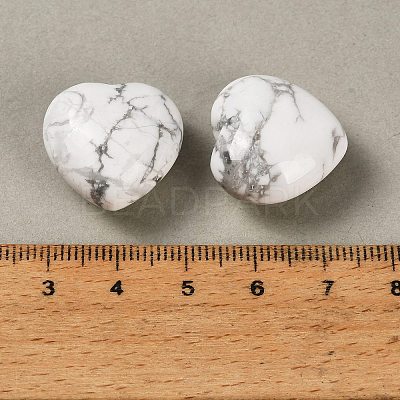 Natural Howlite Heart Love Stone GG-CBAA0EE-03-21-1