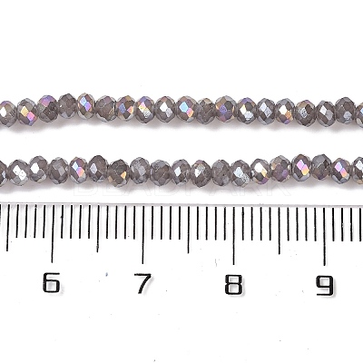 Baking Electroplate Glass Beads Strands X-DGLA-A039-J2MM-B06-1