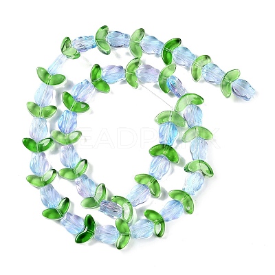 Transparent Glass Bead Strands GLAA-K070-02I-1