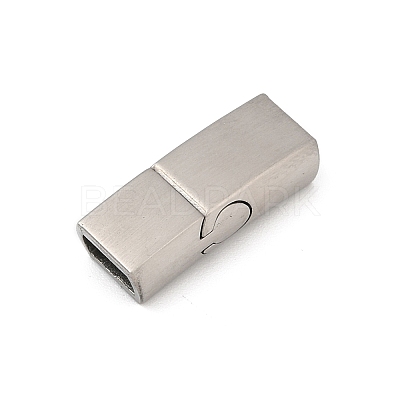 304 Stainless Steel Snap Lock Clasps STAS-U055-02A-P-1