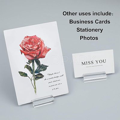 Acrylic Name Card Holder TACR-WH0001-09-1