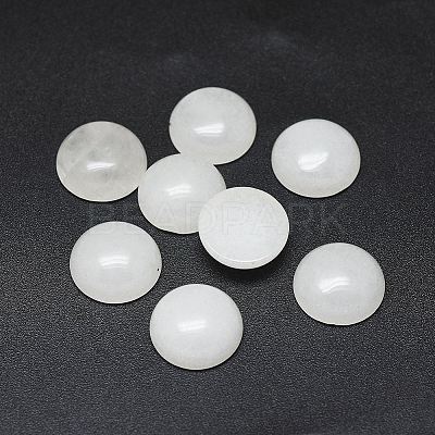 Natural White Jade Cabochons G-G788-A-11-1