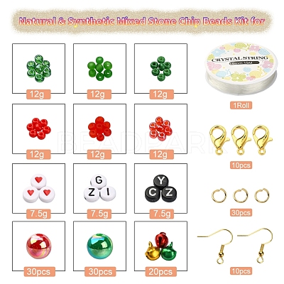 DIY Christmas Earring and Bracelet Making Kit DIY-YW0005-85-1