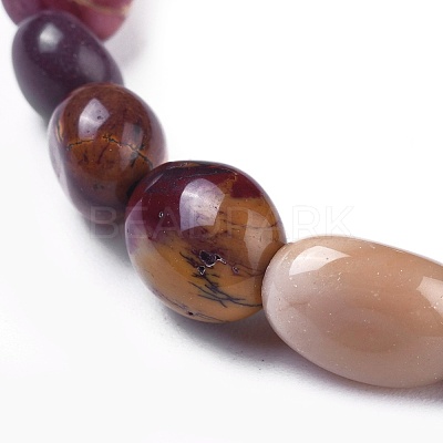 Natural Mixed Gemstone Bead Stretch Bracelets BJEW-K213-M01-1