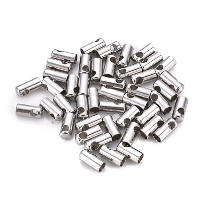 Tarnish Resistant 201 Stainless Steel Cord Ends STAS-F250-10P-M-1