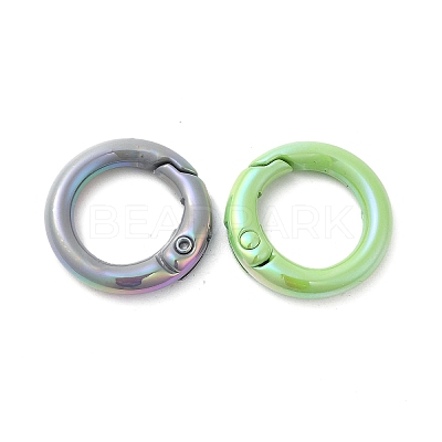 Spray Painted Alloy Spring Gate Ring PALLOY-H131-10-1
