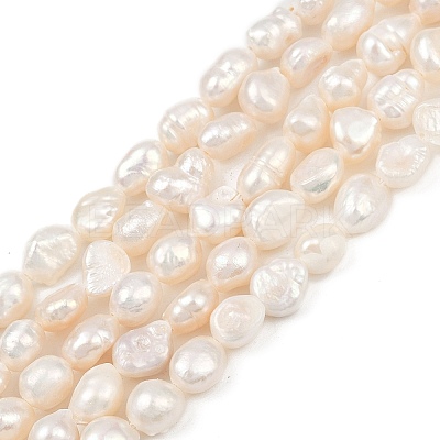Natural Cultured Freshwater Pearl Beads Strands PEAR-P064-20H-01A-1