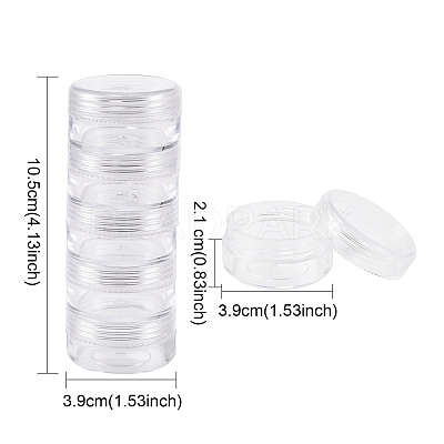 Plastic Bead Containers LS-C078Y-1