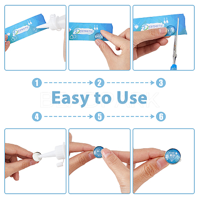 DIY Blank Dome Cufflinks Making Kit DIY-DC0002-60A-1