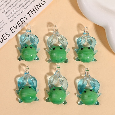 Handmade Lampwork Pendants PW-WG0A8A0-01-1