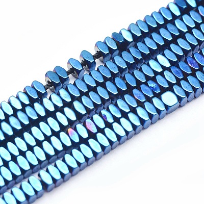 Electroplate Non-magnetic Synthetic Hematite Beads Strands G-L489-D02-1