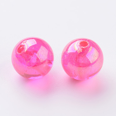 Eco-Friendly Transparent Acrylic Beads PL735-15-1
