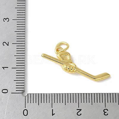 Brass Pendants KK-S518-11G-1