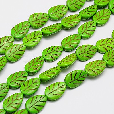 Synthetic Turquoise Beads Strands X-TURQ-G116-19x22mm-12-1