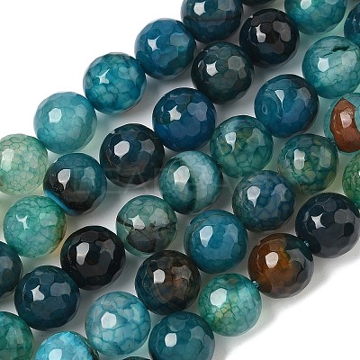Natural Agate Beads Strands G-M437-C01-01W-1
