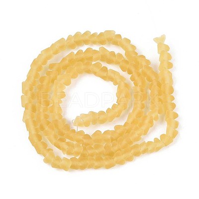 Frosted Transparent Glass Beads Strands LS-GLAA-N016-4mm-23-1