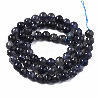 Natural Iolite/Cordierite/Dichroite Beads Strands X-G-S376-005A-1