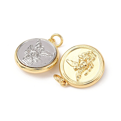 Brass Pendants KK-K408-03B-G-1