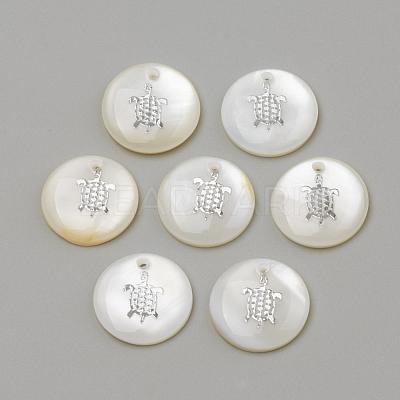 Freshwater Shell Pendants SHEL-Q010-005P-1