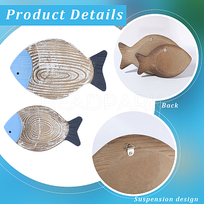 Wood Wall Decoration AJEW-WH20121-10A-1