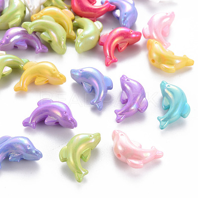 Opaque Acrylic Beads X-TACR-S153-34I-1