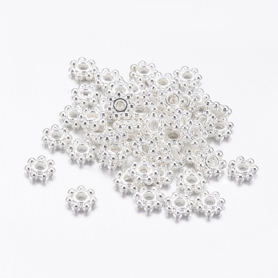 Tibetan Style Alloy Daisy Spacer Beads TIBEB-S039-047S-NR-1