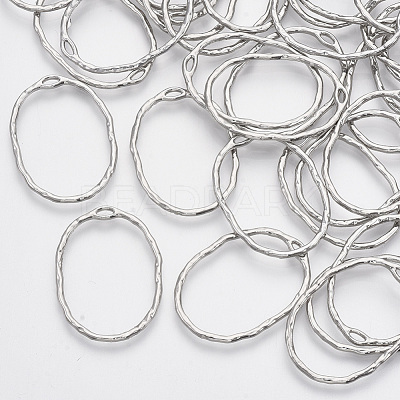 Alloy Open Back Bezel Pendants X-PALLOY-S121-84P-1