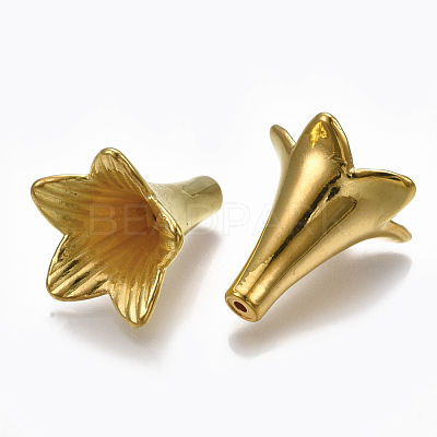 5-Petal CCB Plastic Bead Caps X-CCB-S160-282-1