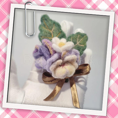 18Pcs 6 Colors DIY Wool Roving DIY-SP0005-80A-1