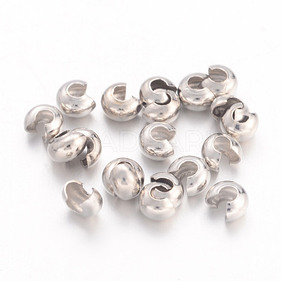 Brass Crimp Beads Covers EC266-1NF-1