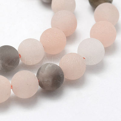 Natural Multi-Moonstone Beads Strands G-E365-06-6mm-1