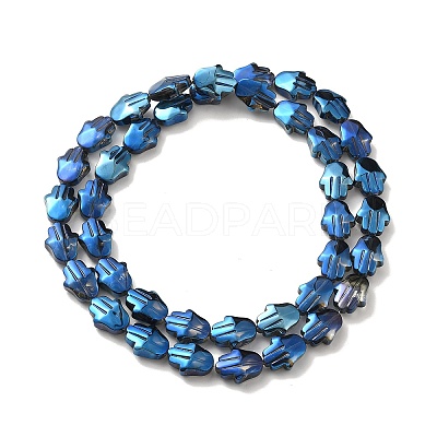 Transparent Electroplate Glass Beads Strands EGLA-F159-FR01-1