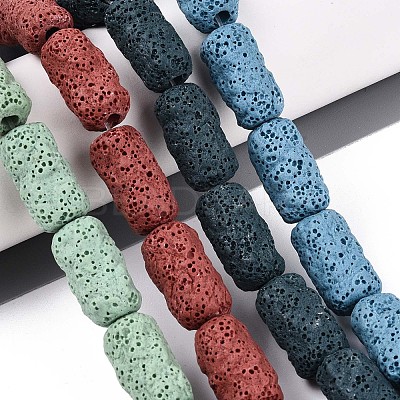 Natural Lava Rock Beads Strands G-N257-14A-01-1