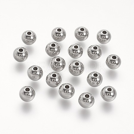 304 Stainless Steel Beads STAS-P104-10P-1