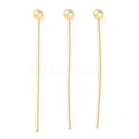 Brass Ball Head Pins KK-N254-49B-G-1