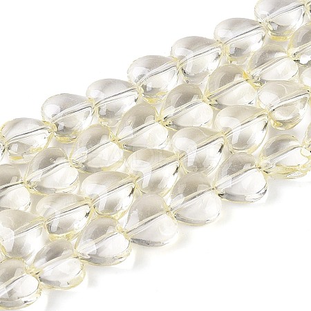 Baking Paint Transparent Glass Beads Strands DGLA-N021-01A-03-1
